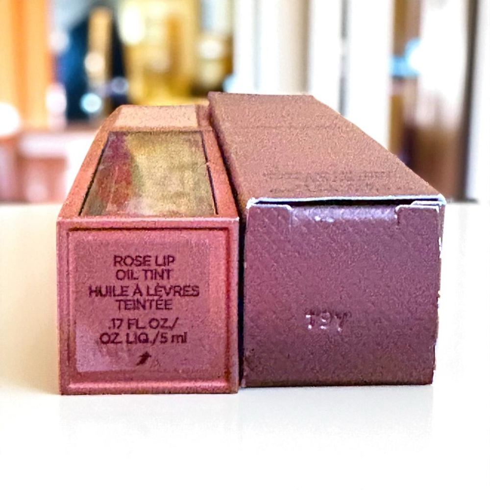💎 Tom Ford Rose Lip Oil Tint Full-Size New In Box - Picture 7 of 11